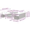 vidaXL Set Divano da Giardino con cuscino 11 pcs Beige polyrattan