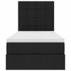 vidaXL Letto con contenitore e LED Nero 100 x 200 cm Poliestere