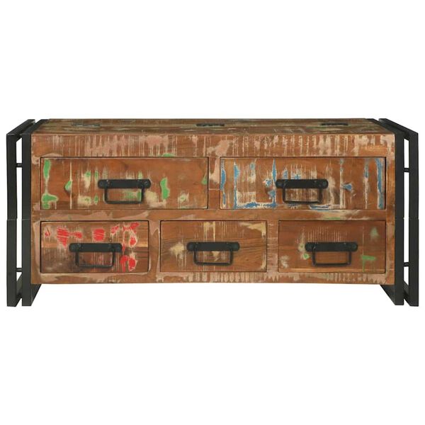 vidaXL Tavolino da salotto Marrone legno massello di riciclo