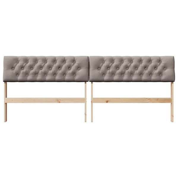 vidaXL Testiera imbottita Talpa 200 cm Pino massello