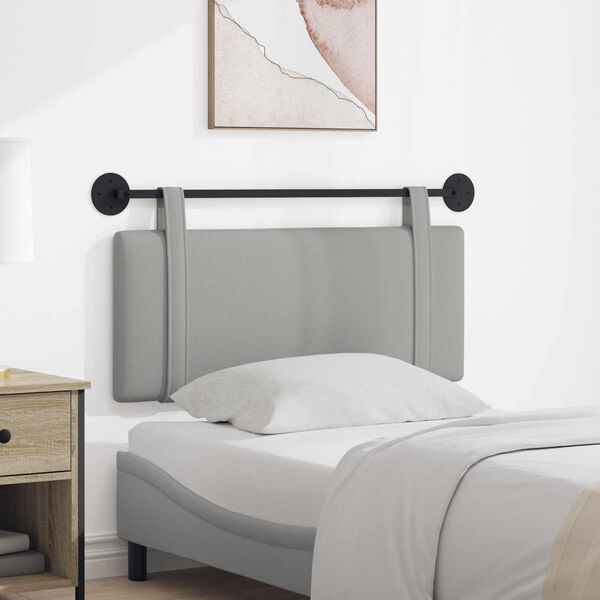 vidaXL Testata appesa Grigio Nuvola 110 x 55 x 5 cm Tessuto