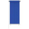 vidaXL Tenda a Rullo per Esterni 65(L)x140(A) cm Blu HDPE