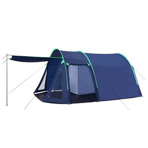 vidaXL Tenda da auto Blu navy 390 x 330 x 195 cm Poliammide 180T
