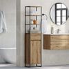 vidaXL Mobile da Bagno con porta Rovere Artigianale 40 x 30 x 180 cm