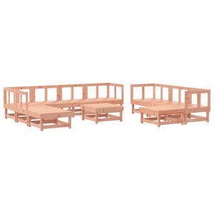 vidaXL Set Salotto da Giardino 11 pz in Legno Massello di Douglas