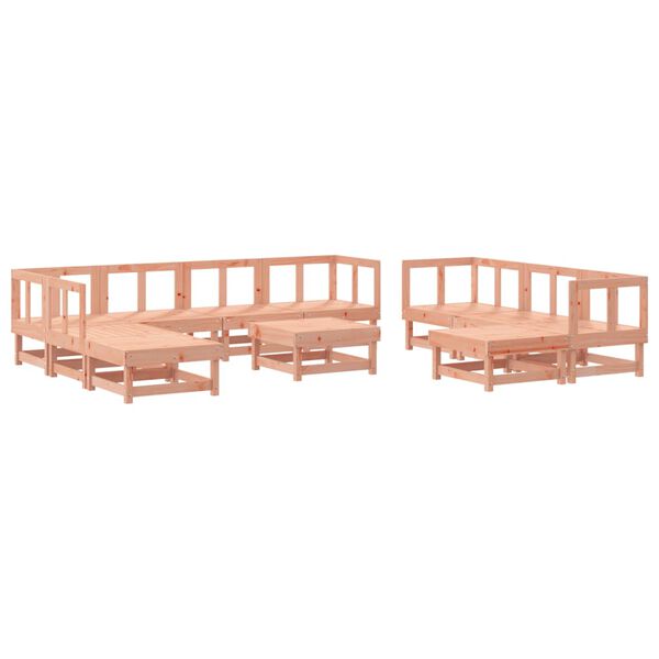 vidaXL Set Salotto da Giardino 11 pz in Legno Massello di Douglas
