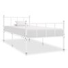 vidaXL Giroletto Bianco in Metallo 90x200 cm