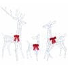 vidaXL Famiglia di renne natalizie LED 700 LED Bianco freddo
