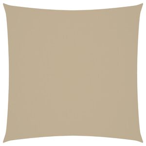 vidaXL Parasole a Vela in Tela Oxford Quadrato 3x3 m Beige