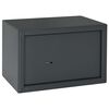 vidaXL Cassaforte con blocco Grigio scuro 31 x 20 x 20 cm Acciaio