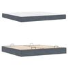 vidaXL Struttura letto con materasso 2 pcs Grigio Sfumato Velluto