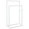vidaXL Portasciugamani Autoportante Bianco 48x24x78,5 cm in Ferro