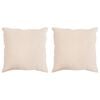 vidaXL Cuscino 2 pz 40 x 40 cm Tutte le stagioni Fibra di Kapok Beige