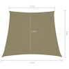 vidaXL Parasole a Vela in Tela Oxford a Trapezio 2/4x3 m Beige