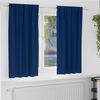 vidaXL Tende Blackout con Anelli 2 pcs Blu Scuro 175 x 140 cm