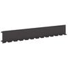 vidaXL Bordura per Prato 10 pz 102 x 15 x 4 cm Acciaio Nero