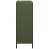 vidaXL Credenza Verde Oliva 39x35x103,5 cm in Acciaio