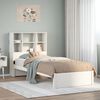 vidaXL Letto Libreria senza Materasso Bianco 90x190 cm Massello Pino