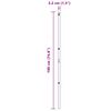 vidaXL Palo della recinzione 52 pcs Verde 3,2 x 3,2 x 190 cm Acciaio