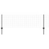 vidaXL Recinzione con Posto Grigio 0,6 x 50 m Acciaio e PVC