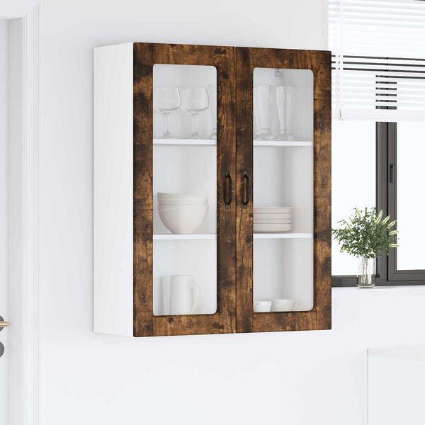 vidaXL Mobile da cucina Rovere fum&eacute; 80 x 31 x 100 cm Legno multistrato