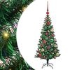 vidaXL Albero di Natale artificiale con luci integrate Verde 120 cm