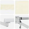 vidaXL Tettuccio Elettrico Retrattile Crema 2,5 x 2 m