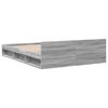 vidaXL Giroletto Cassetti Grigio Sonoma 135x190 cm Legno Multistrato