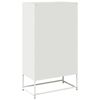 vidaXL Credenza Bianca 68x39x123 cm in Acciaio