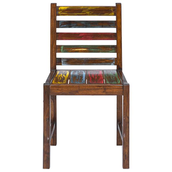 vidaXL Sedie da Pranzo 2 pz in Legno Massello di Recupero