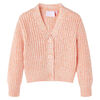 vidaXL Cardigan da Bambina Lavorato a Maglia Rosa Misto 128