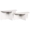 vidaXL Tavolino da salotto 2 pz Bianco 79 x 39,5 x 40 cm
