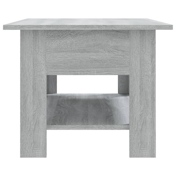 vidaXL Tavolino da Salotto Grigio Sonoma 102x55x42 cm in Truciolato