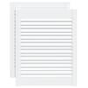 vidaXL Ante a Lamelle 2 pz Bianche 61,5x49,4 cm in Legno di Pino