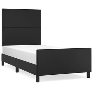 vidaXL Giroletto con Testiera Nero 80x200 cm in Similpelle