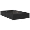 vidaXL Struttura letto con contenitore Rovere Nero 120 x 190 cm