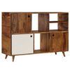 vidaXL Credenza in Legno Massello di Acacia 118x35x70 cm