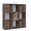 vidaXL Libreria Rovere Fumo 88,5x27,5x88 cm in Legno Multistrato