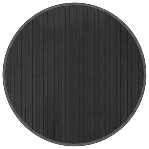 vidaXL Tappeto Rotondo Grigio 60 cm in Bamb&ugrave;