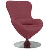 vidaXL Poltrona uovo Rosso Vino 63 x 73 x 90 cm Tessuto