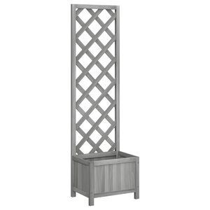 vidaXL Fioriera con Traliccio 40x30x135 cm in Massello di Abete