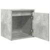 vidaXL Comodini a Muro 2 pz Grigio Cemento 38x34x40 cm