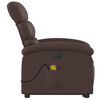 vidaXL Poltrona Alzapersona Elettrica Reclinabile Marrone Similpelle