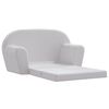 vidaXL Poltrona Letto per Bambini Grigio Chiaro