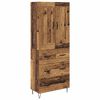 vidaXL Credenza Legno vecchio 69,5 x 34 x 180 cm Legno multistrato