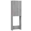 vidaXL Mobile per Lavatrice Grigio Sonoma 64x25,5x190 cm