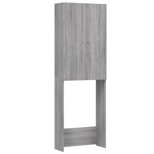 vidaXL Mobile per Lavatrice Grigio Sonoma 64x25,5x190 cm
