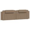 vidaXL Letto Viana con Materasso Cappuccino 180x200cm Similpelle
