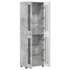 vidaXL Credenza con lo scaffale FLORIN Grigio cemento 60 x 35 x 182 cm