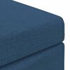 vidaXL Pouf Blu 41 x 41 x 40 cm Tessuto e Legno Ingegnerizzato